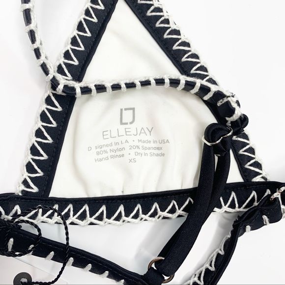 ELLEJAY Mara Bikini Top Triangle Tropical Fruit XS - Picture 3 of 7